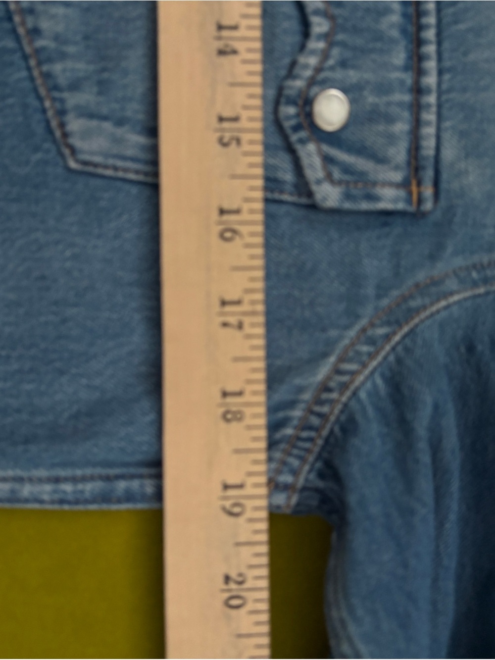 Lucky Brand Light Blue Denim Snap Button-Front Shirt - Picture 6 of 6